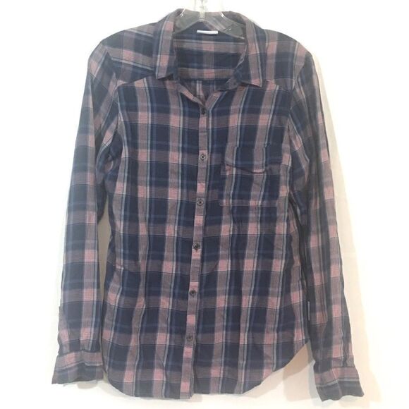 Columbia Plaid Long Sleeve Button Down Shirt Size Medium - Picture 1 of 6